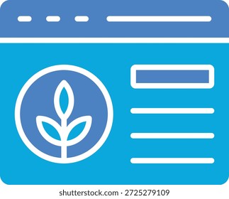 Vektorsymbol für organische Inhalte. Kann für Druck-, Mobil- und Web-Anwendungen verwendet werden.