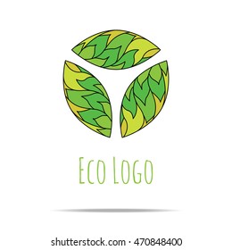 Organic cosmetic mono line logo design templates. Made in vector. Perfect for packaging and wrapping paper