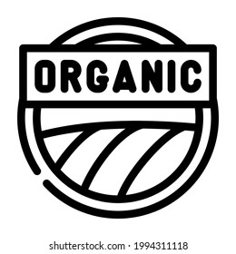 organic cosmetic symbol line icon vector. organic cosmetic symbol sign. isolated contour symbol black illustration
