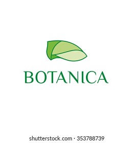 Organic cosmetics logo template