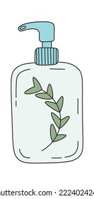 Organic cosmetics tube Beauty icon. Vector illustration