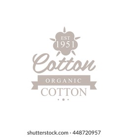 Organic Cotton Product Logo Design