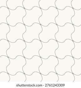Organic curved grid wave pattern, Seamless pattern in line design. wave, organic, curved, grid, minimal, geometric vector. organic curved grid wave pattern editable stroke pattern