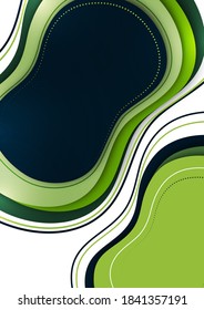 Organic design liquid colored abstract geometric shapes. Elements for a minimal banner, logo, social posting. Vector illustration