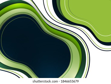 Organic design liquid colored abstract geometric shapes. Elements for a minimal banner, logo, social posting. Vector illustration