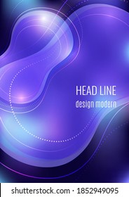 Organisches Design flüssig abstraktes Design mit geometrischen Formen. Nachfolgende Farbverlauf-Elemente für minimales Banner, Logo, Social Posting. Futuristische trendige dynamische Elemente. Vektorgrafik