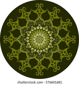 Organic design. Mandala ornament. Lace pattern.