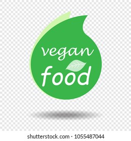 Organic design template. Eco friendly stamp. 100% natural logo design. Vegan green round icon. Vector ecology sphere logo. Green Healthy Natural Bio Food Products badge. Eco organic label.