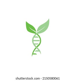 Organic DNA Logo design vector