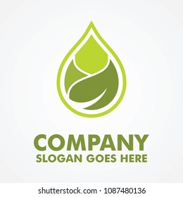 Organic Drop Logo Template