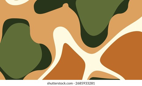 Fundo Vetor Abstrato do Tom Orgânico da Terra
