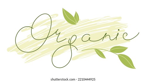 Organic eco bio fresh healthy product label