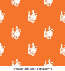 Organic eco food pattern vector orange for any web design best