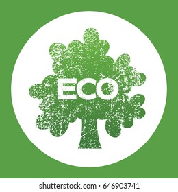 Organic eco icon design. Vector illustration