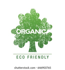 Organic eco icon design. Vector illustration