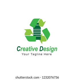 Organic Eco Recycle Green Icons and Labels