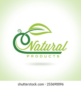 Organic Eco Recycle Green Icons and Labels