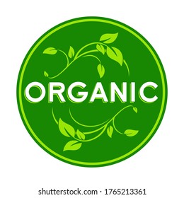 Organic Eco vector icon. Ecology flat vector sign. Vector illustration
