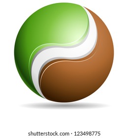 Organic eco-friendly coffee sign