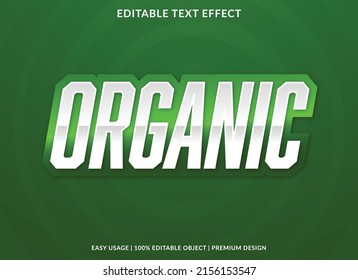 plantilla de efecto de texto modificable orgánico con uso de estilo abstracto y moderno para logotipo y marca de negocios
