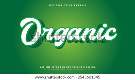 Organic editable text effect Template Suitable for nature Theme