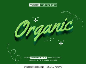 organic editable text, font effect, 3d text for title