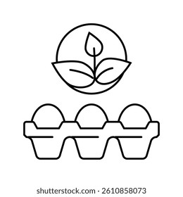 organic egg chicken farm food line icon vector. organic egg chicken farm food sign. isolated contour symbol black illustration