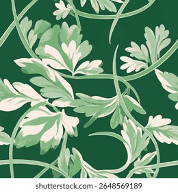 Organic, elegant and decorative. The hand-drawn details give the pattern a natural and intimate character