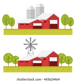 Organic farm. Healthy food. Vector illustration eps10