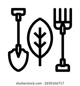 Organic Farm Icon Element For Design