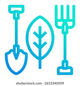 Organic Farm Icon Element For Design