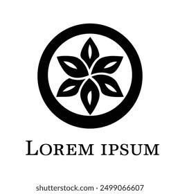 organic farm leaf wheel logo design, agriculture logo, organic farming and vector file,