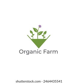 organic farm logo design, agriculture logo, organic farming and vector file,