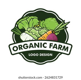 Organic Farm Logo Design Template