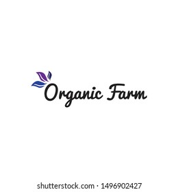 organic farm logo in the shape of a leaf, in the cool letter O makes this logo. unique, modern.
 
