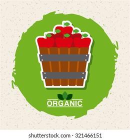 Organic farm products design, vector illustration eps10 graphic 