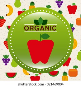 Organic farm products design, vector illustration eps10 graphic 