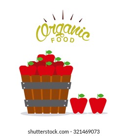 Organic farm products design, vector illustration eps10 graphic 