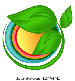 Organic farming Ecology fresh logo vector illustration