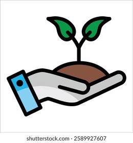 Organic Farming Icon Element For Design