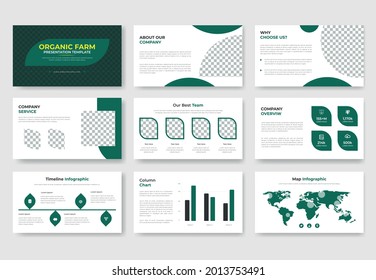 Organic Farming presentation slide template or agriculture PowerPoint presentation templates, brochure design, website slider, landing page, annual report, company profile.