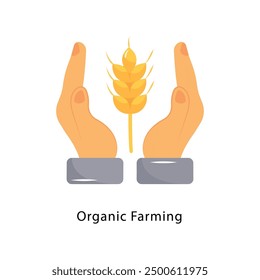 Organic Farming Vector Flat Icon Design illustration Symbol on White background EPS 10 File 