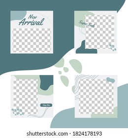 Organic Fashion Sale Instagram Post Template Free Vector