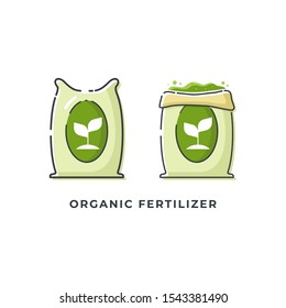Organic Fertilizer icons illustrations vector