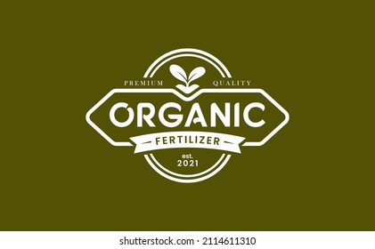 organic fertilizer logo design - vector illustration of thriving seeds