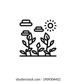 Organic Fertilizers icon in vector. Logotype