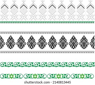 Patrón de flores planas orgánicas