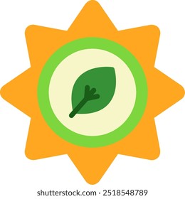 Organic Flat Vector Icon Design