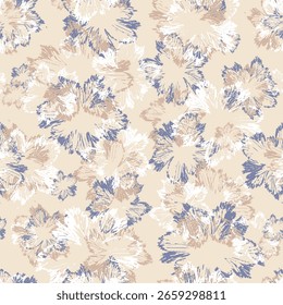 Patrón sin fisuras creativo floral orgánico. Vector textura de la flor de la idea de telón de fondo para el fondo, textil, decoración del hogar, Anuncio, Plantilla, sábana, alfombra y alfombras, negocio, papel de pared, papel de regalo, bufanda