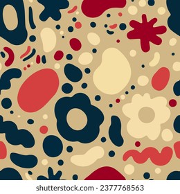 organic floral shapes vector set
